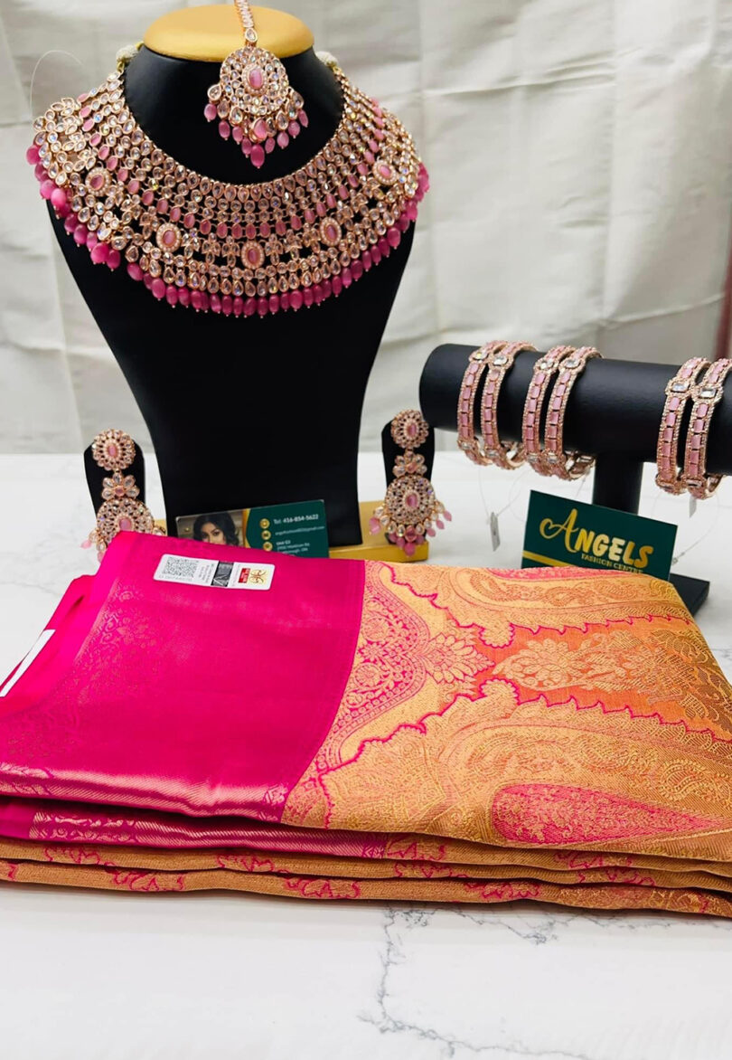 Pink Angel's Wedding Saree Combo