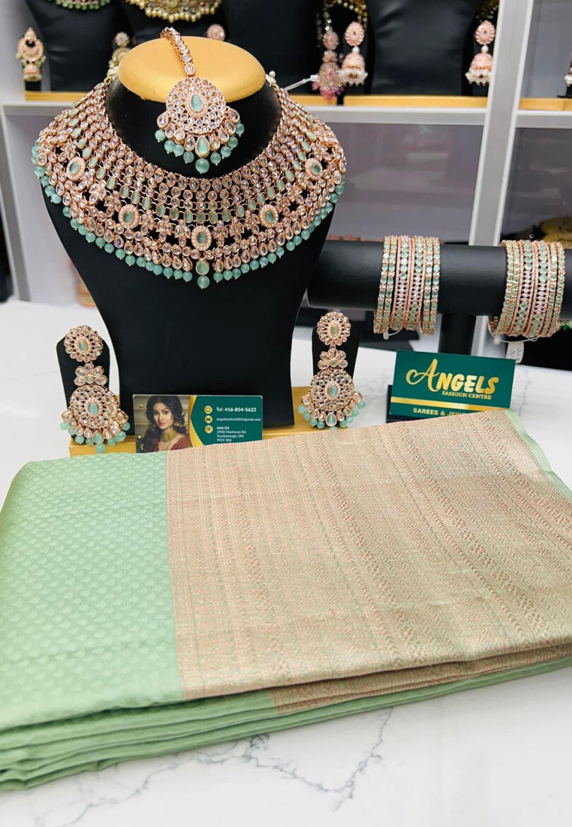 Green Angel's Wedding Saree Combo