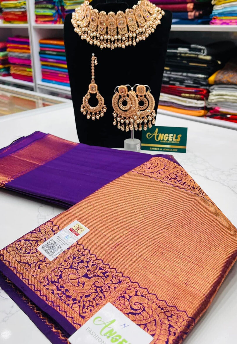 Purple Angel's Wedding Saree Combo