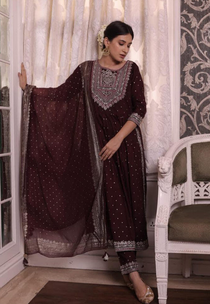 Brown Fancy Salwar