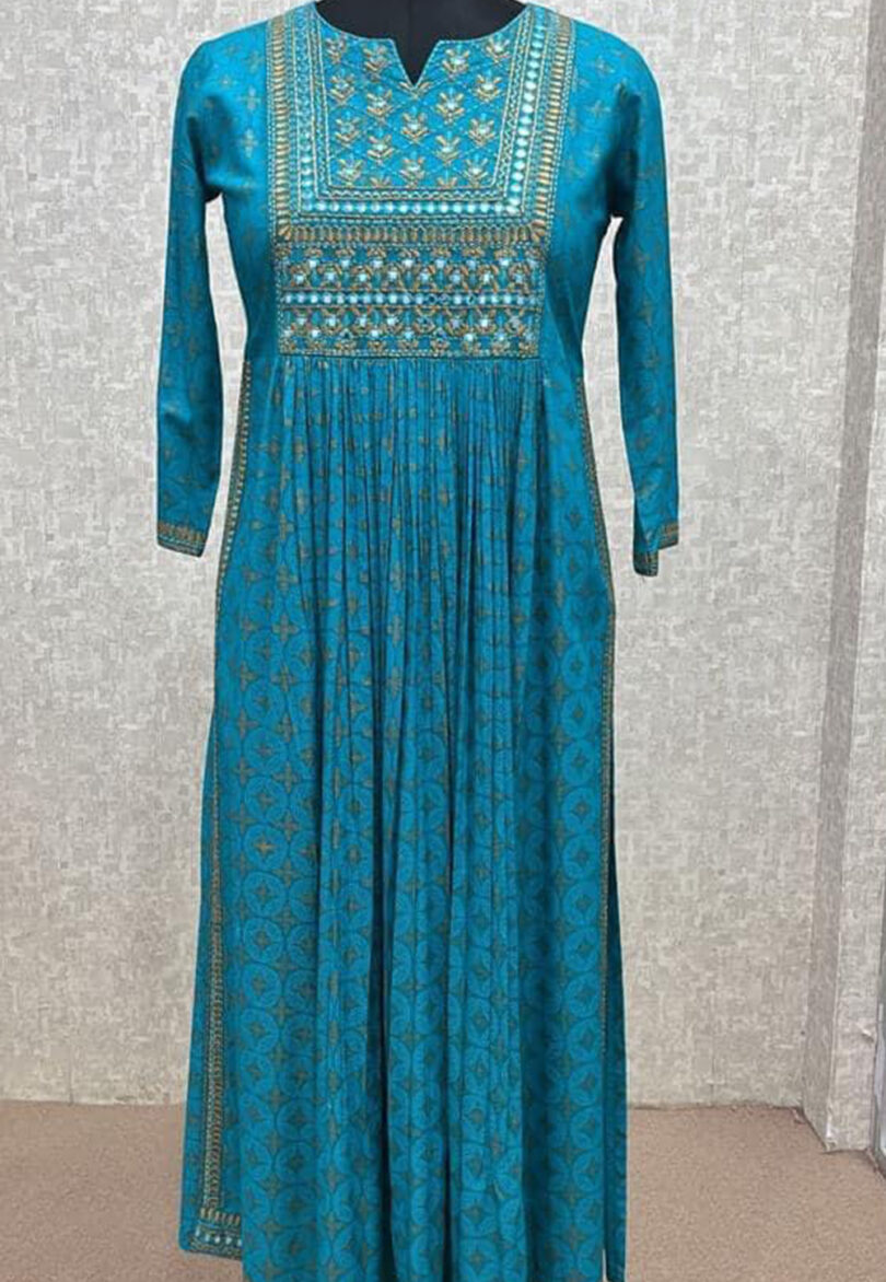 Blue Embroidery Salwar