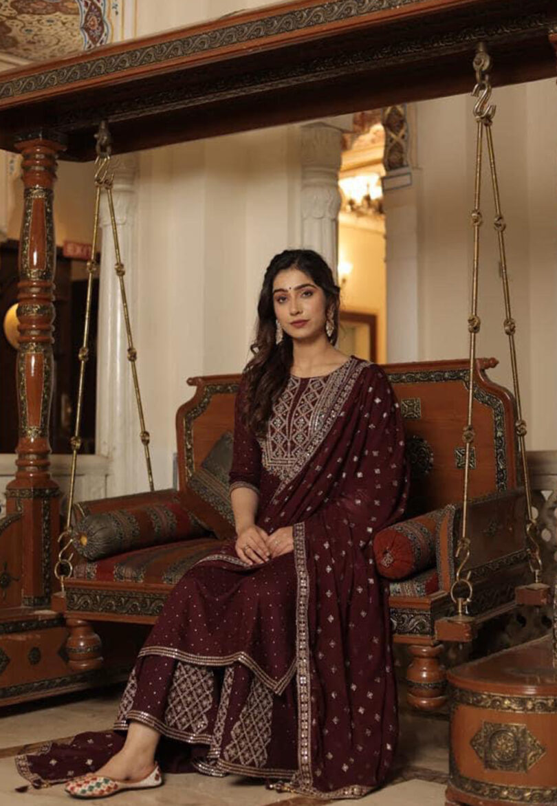 Brown Salwar